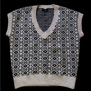 Knitted Sweater Vest  with deep V Neckline for men and/or women.